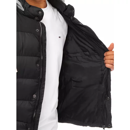 DStreet Black TX3936 men's hooded vest