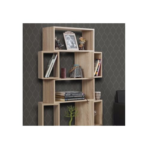  Polica za knjige Box Light Oak Slike