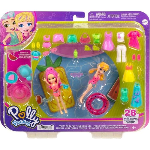 Polly Pocket Mattel - Modni paket za zabavo v sadnem bazenu (HKV95), (21382102) Slike