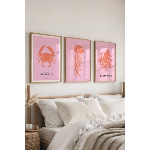 WALLXPERT &Ccedil;-300517 - 5070 vi&scaron;enamenski dekorativni set slika (3 komada) Cene