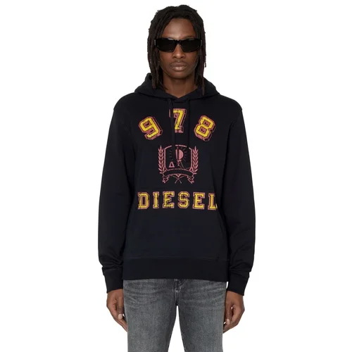 Diesel Sweatshirt - S-GINN-HOOD-E5 SWEAT-SHIRT black