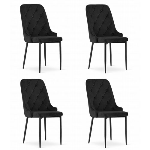 Brandless Stol CAPRI - črn x 4, (22030714) Cene