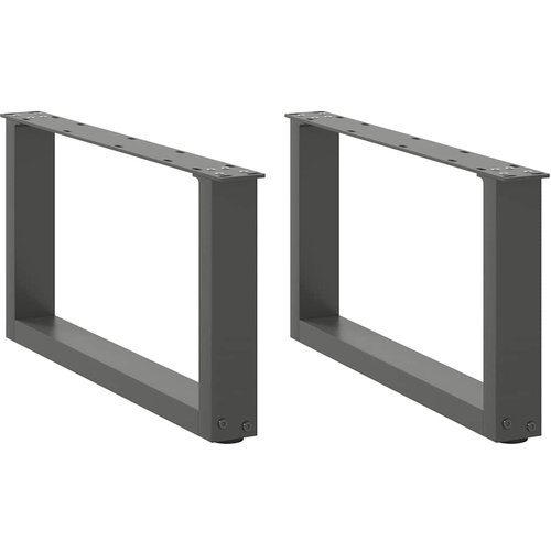 Furnova Noge kavne mizice U-oblika 2 kosa antracit 60x(30-31)cm jeklo, (21913743) Cene