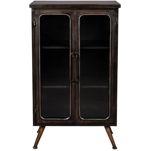 Dutchbone črna kovinska vitrina 60x100x35 cm denza – Cene