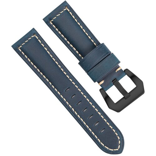 INF Usnjeni pašček za uro Blue 22 mm, (22102988) Cene