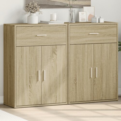 vidaXL Komoda 2 kom boja hrasta sonome 60x30x84 cm konstruirano drvo Cijene