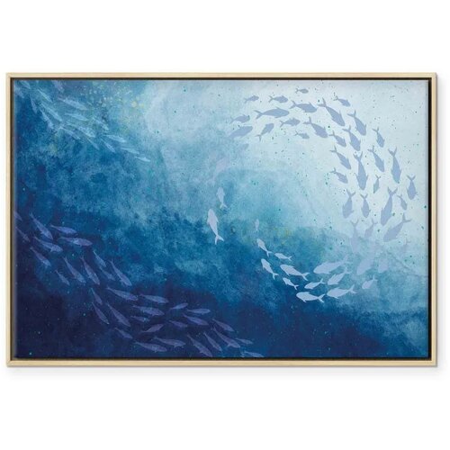  Slika - Sea depths 90x60 U prirodnom drvenom okviru Slike