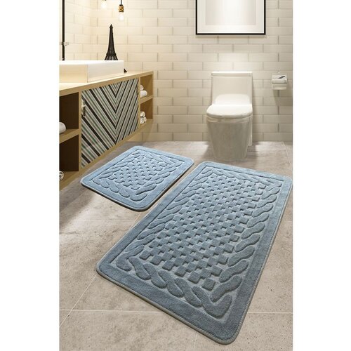 Bambi cotton - grey grey bathmat set (2 pieces) Cene