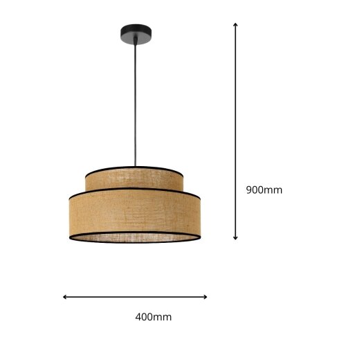  Visilica na sajli BOHO 1xE27/60W/230V prečnik 40 cm, bež Slike