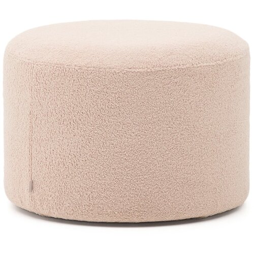 Kave Home Svijetlo ružičasti tabure od boucl&amp;eacute; tkanine Kaeli &amp;ndash; Slike