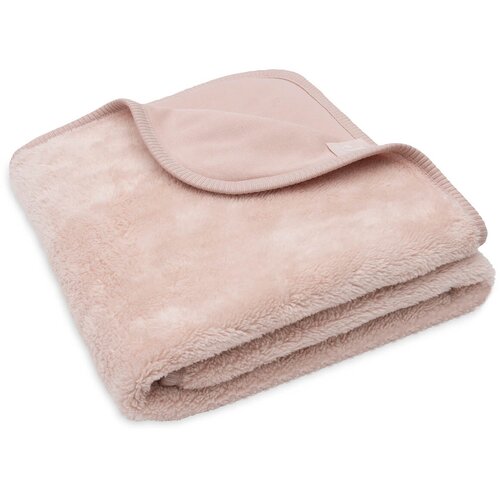Jollein bombažna odejica basic jersey sherpa silk rose Slike