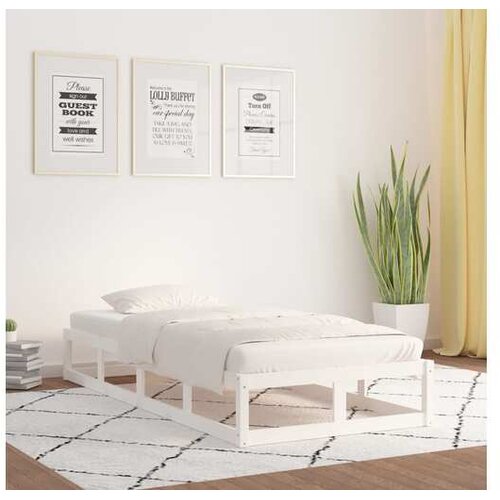  Posteljni okvir bel 75x190 cm 2FT6 trles Cene