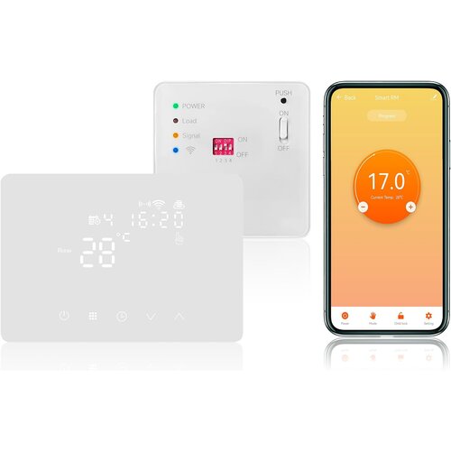 KETOTEK pametni wifi termostat z rf sprejemnikom za plinski kotel / talno ogrevanje 5A 220V odprta embalaža Cene