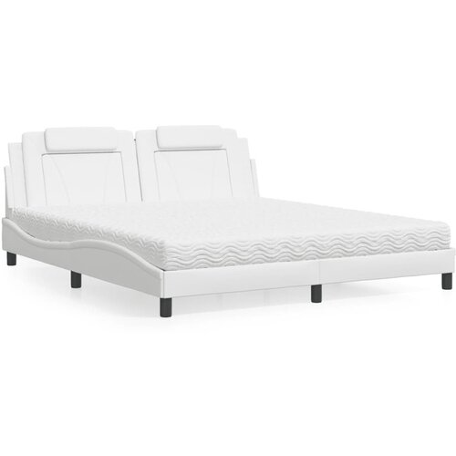 vidaXL Krevet s madracem bijeli 180 x 200 cm od umjetne kože Cijene