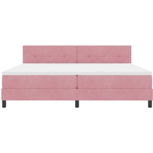 Box Spring Krevet s Madracem Ružičasta 200x200 cm Bar&amp;scaron;un Slike