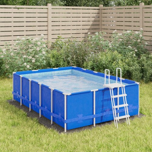 VidaXL Platno za tlo ispod bazena svjetlosivo 300x220 cm poliesterska Slike