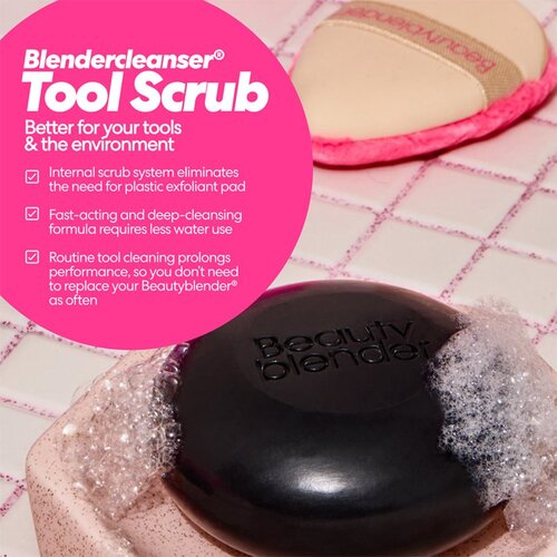 Beautyblender Tool Scrub Charcoal Sredstvo za či&amp;scaron;ćenje spužvica i četkica za &amp;scaron;minkanje 150 g Slike