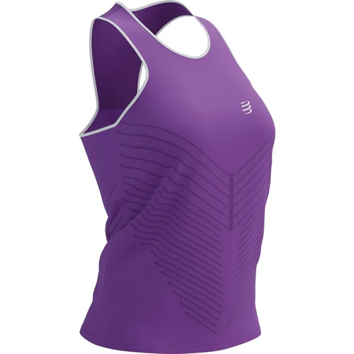 Compressport Performance Singlet W Royal Lilac/White L Potkošulja za trčanje