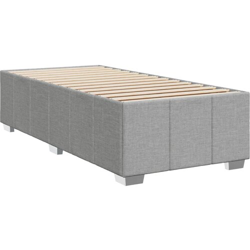  Okvir za krevet bez madraca svjetlosivi 80x200 cm od tkanine Slike