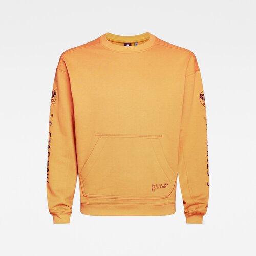 G-star Sweatshirt - Sleeve Graphic Sweat orange Slike