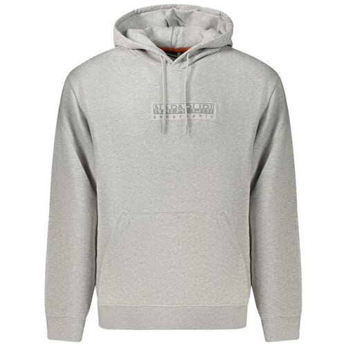 Napapijri Box Logo mu&amp;scaron;ka hoodie dukserica svijetlosiva Slike