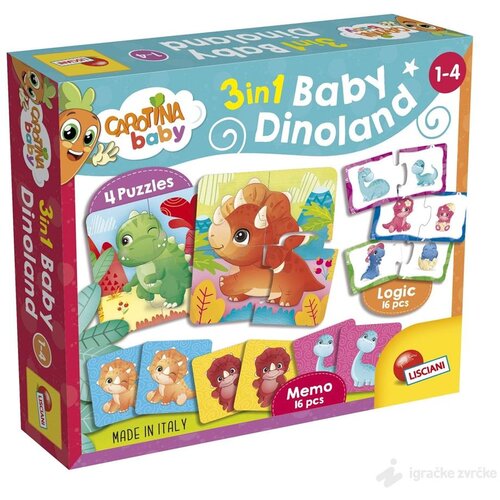 Lisciani DINOLAND PUZZLE + 3D 92529 Cijene