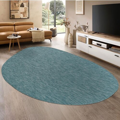 Conceptum Hypnose tepih tema 9036, ovalni, 120x180 cm, tirkizni Cene