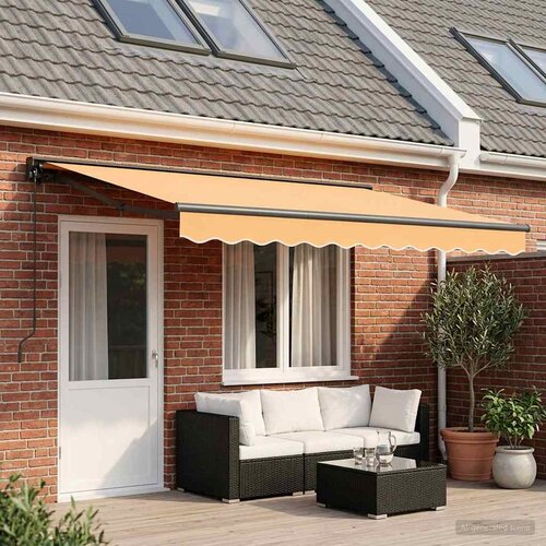  Povlačivi tende Pijesak 4,5 &times; 3 m Poliester i aluminij Cijene
