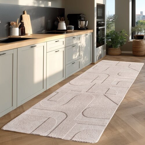 Ayyildiz Carpets Kremno bel pralen tekač 80x250 cm Pompei 1614 &amp;ndash; Slike