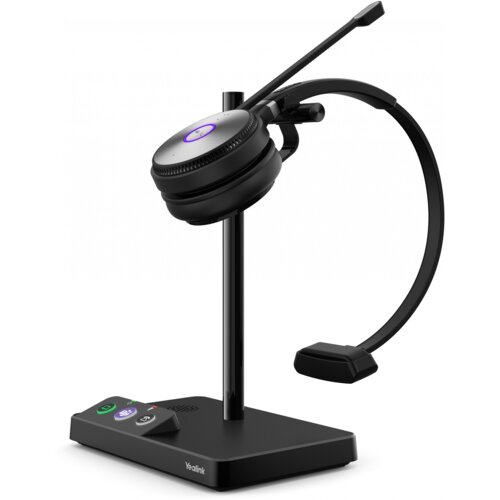 Yealink WH62 Mono Teams Osebni avdikonferenčni sistem Brezžično U&amp;scaron;esni trak Pisarna / klicni center Micro-USB Postaja za polnjenje Črna Slike
