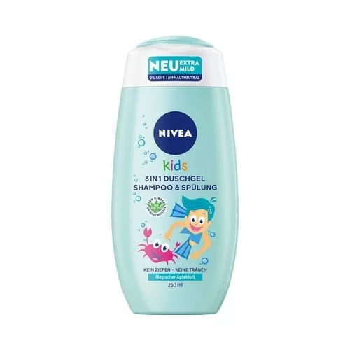 Nivea Otroški gel za tuširanje 3v1, šampon in balzam z vonjem jabolka