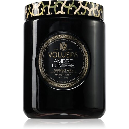 VOLUSPA Maison Noir Ambre Lumiere di&amp;scaron;eča sveča 510 g Slike