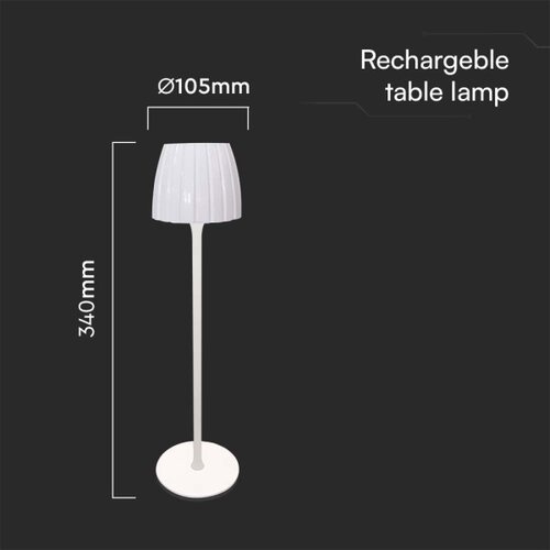  LED prigu&amp;scaron;iva punjiva stolna lampa LED/2,7W/5V 3000-6000K 1800 mAh bela Slike