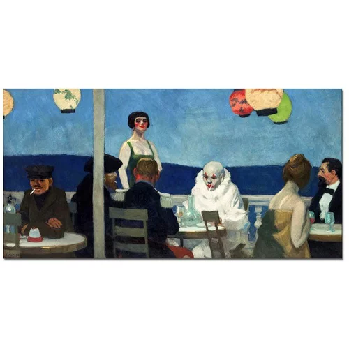 Inne Reprodukcija Edward Hopper, Soir Bleu, 45 x 90 cm