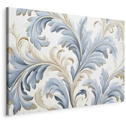  Slika - Baroque Ornaments in Light Cream-Blue Hues 60x40 Standard Cijene