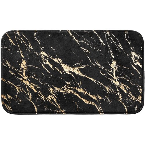 Douceur d int&amp;eacute;rieur Crna/u zlatnoj boji kupaonska prostirka 45x75 cm Aquamarbre &amp;ndash; Slike