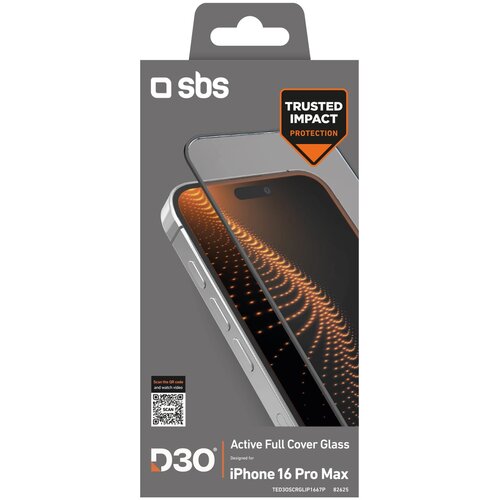 Sbs KALJENO STEKLO D3O OKVIR KALJENO STEKLO ZA IPHONE 16 PRO MAX, (21911604) Slike