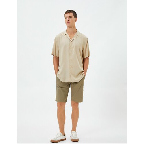 Koton Basic Shirt Short Sleeve Turndown Collar Ecovero:registered: Viscose Slike