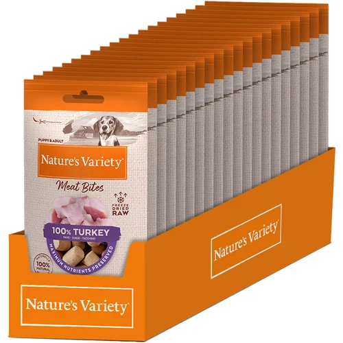 Nature's Variety liofilizirani mesni zalogajčići - Puretina 20 x 20 g