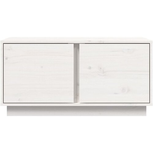  Stolić za kavu bijeli 80 x 50 x 40 cm od masivne borovine Slike