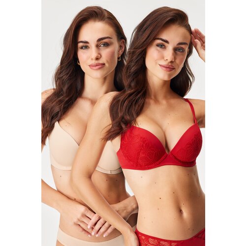 Dorina 2PACK Modrček Florie Push-Up Plunge Cene