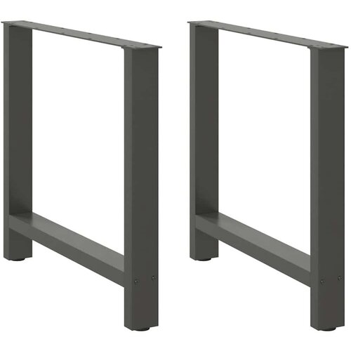 vidaXL noge kavne mizice antracit 2 kosa 80x(72-73) cm jeklo Cene