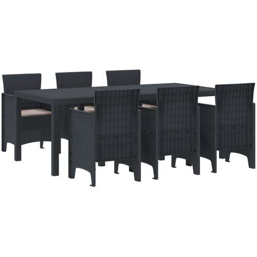  Vrtni set za objed 7 pcs Antracit Polipropilen Cene
