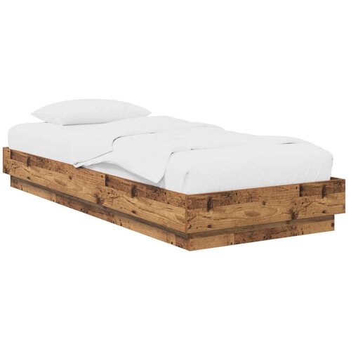  Okvir kreveta za pod Staro drvo 80 x 200 cm Konstruirano drvo - Staro drvo Cijene
