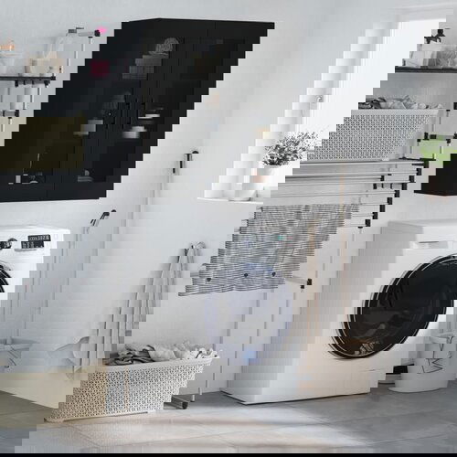 VidaXL Zidni ormarić crni 69 5 x 34 x 90 cm Slike