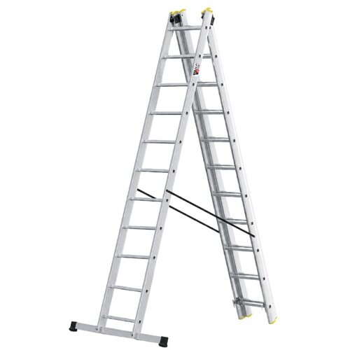  Aluminijumske trodelne merdevine 3x11 gazi&amp;scaron;ta 150 kg Slike