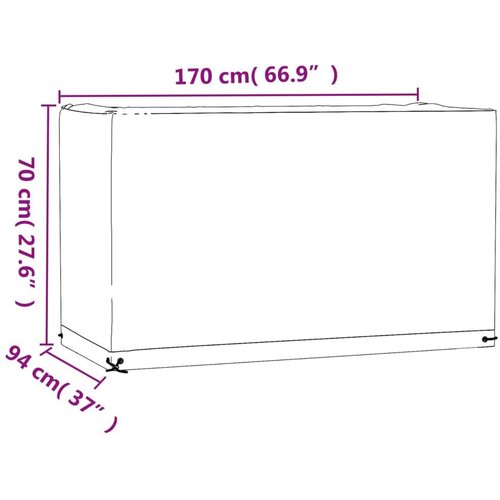  Navlake za vrtni namje&amp;scaron;taj 2 kom 8 u&amp;scaron;ica 170x94x70cm pravokutne Slike