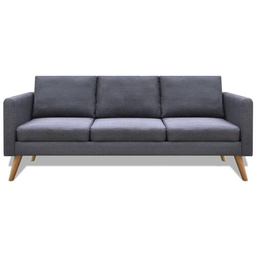 Maison Chic kavč - Sofa - Kanape trosed iz blaga temno sive barve, (21727165) Slike