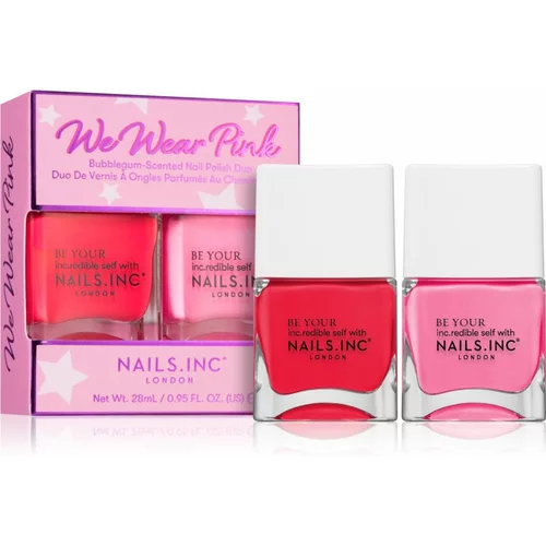 Nails Inc. We Wear Pink ekonomično pakiranje (za nokte)