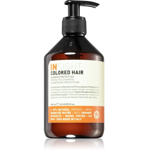 INSIGHT Colored Hair posvjetljujući i stimulirajući šampon za obojenu kosu s visokim sjajem 400 ml Cijene